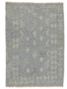  Kilim Afghan Old Style Rug 114X147 Wool Dark Grey/Grey Small Carpetvista