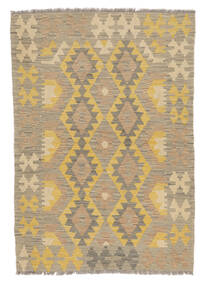  Orientalsk Kelim Afghan Old Style Teppe 108X154 Oransje/Brun Ull, Afghanistan Carpetvista