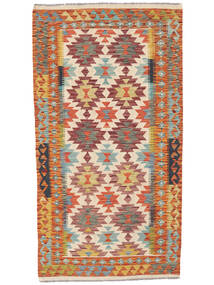 絨毯 キリム アフガン オールド スタイル 102X197 オレンジ/茶色 (ウール, アフガニスタン)