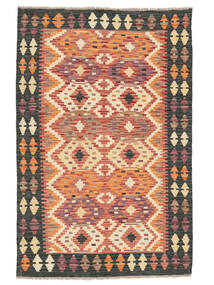 101X156 Kilim Afghan Old Style Rug Oriental Brown/Black (Wool, Afghanistan) Carpetvista
