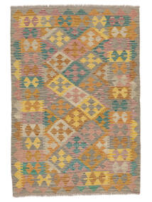 103X151 Kelim Afghan Old Style Teppe Orientalsk Brun/Oransje (Ull, Afghanistan) Carpetvista