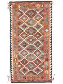  Kelim Afghan Old Style Teppe 101X198 Svart/Brun Carpetvista