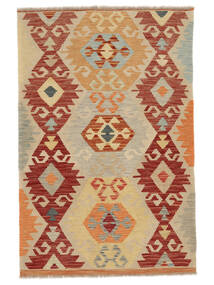 Kilim Afghan Old Style Rug 99X150 Orange/Dark Red Wool, Afghanistan Carpetvista