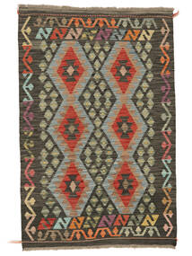  Kilim Afghan Old Style Rug 103X157 Wool Black/Brown Small Carpetvista