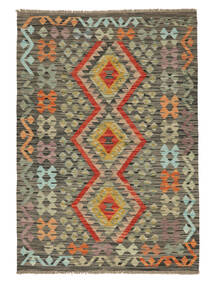  Orientalsk Kelim Afghan Old Style Teppe 104X149 Brun/Mørk Gul Ull, Afghanistan Carpetvista