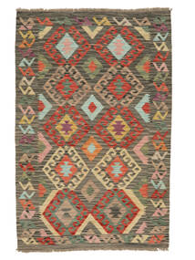  102X156 Kelim Afghan Old Style Teppe Brun/Svart Afghanistan Carpetvista