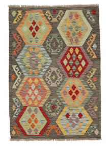 99X143 Alfombra Oriental Kilim Afghan Old Style Marrón/Amarillo Oscuro (Lana, Afganistán) Carpetvista