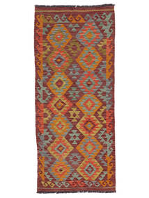 Tapis Kilim Afghan Old Style 83X193 De Couloir Rouge Foncé/Marron (Laine, Afghanistan)