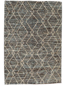 169X249 Contemporary Design Rug Modern Black/Brown (Wool, Afghanistan) Carpetvista