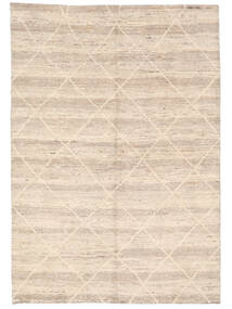Contemporary Design Rug 169X244 Beige/Orange Wool, Afghanistan Carpetvista