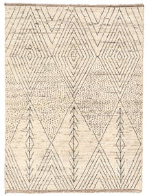 Contemporary Design Rug 173X234 Beige/Brown Wool, Afghanistan Carpetvista