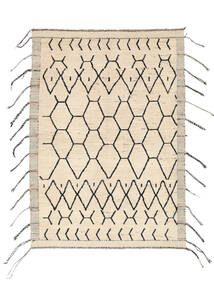 Berber Stil Teppich 174X247 Beige/Schwarz Wolle, Afghanistan Carpetvista