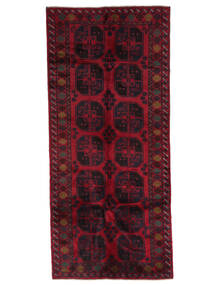  Baluch Rug 125X280 Wool Black/Dark Red Small 