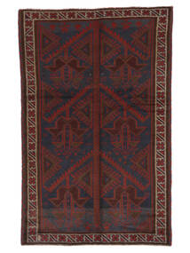 135X215 絨毯 オリエンタル バルーチ ブラック/ダークレッド (ウール, アフガニスタン) Carpetvista