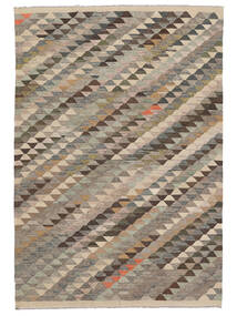 Kilim Afghan Old Style Rug 204X300 Brown/Orange Wool, Afghanistan Carpetvista