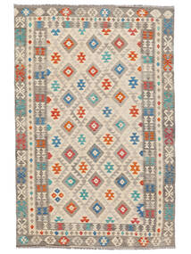 Kilim Afghan Old Style Rug 199X304 Beige/Brown Wool, Afghanistan Carpetvista