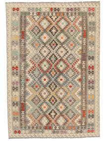  200X293 Kelim Afghan Old Style Matot Matto Oranssi/Ruskea Afganistan Carpetvista