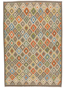  Kelim Afghan Old Style Matot 207X300 Villamatto Ruskea/Oranssi Matto Carpetvista