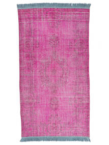 155X286 Alfombra Colored Vintage - Turkiet Moderna Rosa Oscuro/Rosa (Lana, Turquía) Carpetvista