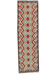  Kilim Afegão Old Style Tapete 84X291 Lã Castanho/Bege Pequeno Carpetvista