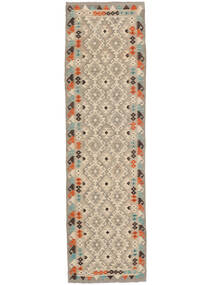 83X292 Kelim Afghan Old Style Matot Käytävämatto Matto Ruskea/Oranssi Afganistan Carpetvista