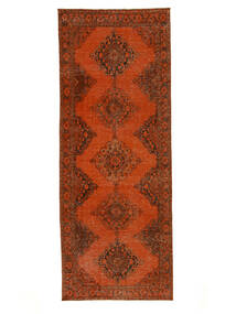 148X390 絨毯 Colored Vintage - Turkiet モダン 廊下 カーペット ダークレッド/ブラック (ウール, トルコ) Carpetvista