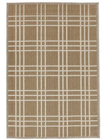 Rutan Indoor/Outdoor Rug Washable 160X230 Brown Checkered