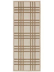 Rutan Indoor/Outdoor Rug Washable 80X200 Small Beige Checkered Runner