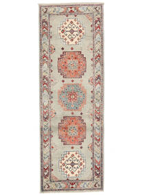  Oriental Kazak Fine Rug 85X250 Runner
 Brown/Beige Wool, Afghanistan Carpetvista