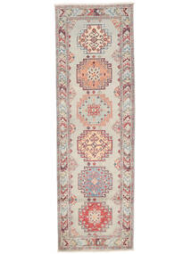  Oriental Kazak Fine Rug 79X248 Runner
 Brown/Grey Wool, Afghanistan Carpetvista