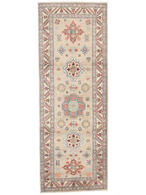  Kazak Fine Rug 86X235 Wool Beige/Brown Small Carpetvista