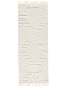  100X300 Japandi Cream White Runner Rug
 Small