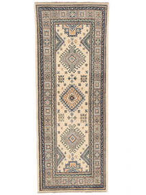 79X206 絨毯 オリエンタル カザック Fine 廊下 カーペット 茶色/ベージュ (ウール, アフガニスタン) Carpetvista