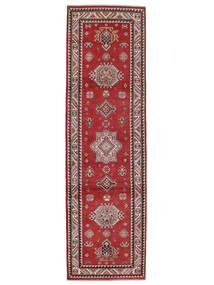 Tapete Oriental Kazak Fine 86X258 Passadeira Vermelho Escuro/Castanho (Lã, Afeganistão)