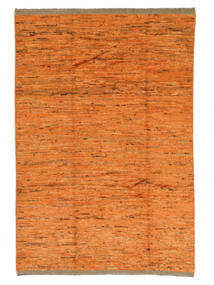 187X273 Contemporary Design Matot Matto Moderni Oranssi/Ruskea (Villa, Afganistan) Carpetvista