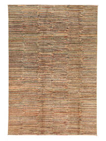 197X294 Contemporary Design Teppich Moderner Braun/Orange (Wolle, Afghanistan) Carpetvista