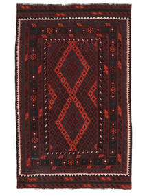 Alfombra Oriental Kilim Maimane 167X269 Negro/Rojo Oscuro (Lana, Afganistán)