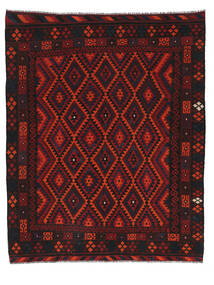 絨毯 キリム マイマネ 239X296 ブラック/ダークレッド (ウール, アフガニスタン)