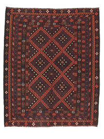 210X257 Tapete Oriental Kilim Maimane Preto/Vermelho Escuro (Lã, Afeganistão) Carpetvista