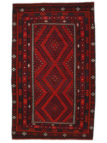  Orientalsk Kelim Maimane Tæppe 302X490 Sort/Mørkerød Stort Uld, Afghanistan Carpetvista