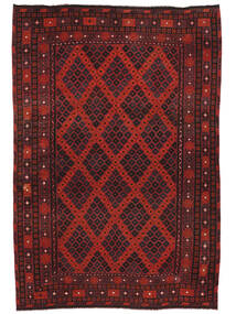  Kilim Maimane Rug 274X408 Wool Black/Dark Red Large Carpetvista