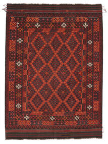 絨毯 オリエンタル キリム マイマネ 202X280 ダークレッド/ブラック (ウール, アフガニスタン)