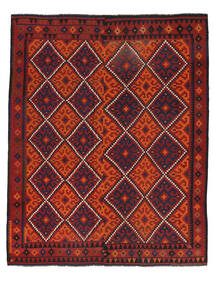 Kelim Maimane Teppich 245X305 Dunkelrot/Schwarz Wolle, Afghanistan Carpetvista