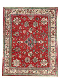 247X302 Kazak Fine Rug Oriental Dark Red/Brown (Wool, Afghanistan) Carpetvista