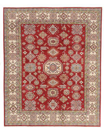 247X301 Χαλι Kazak Fine Ανατολής Σκούρο Κόκκινο/Καφέ (Μαλλί, Αφγανικά) Carpetvista