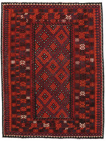 230X304 Kelim Maimane Teppe Orientalsk Svart/Mørk Rød (Ull, Afghanistan) Carpetvista