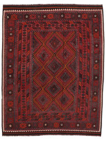236X303 Tapis D'orient Kilim Maimane Noir/Rouge Foncé (Laine, Afghanistan) Carpetvista
