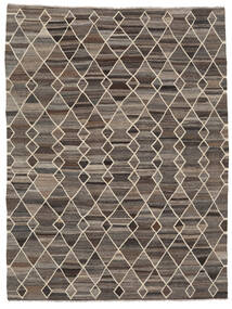 絨毯 キリム Ariana 259X343 茶色/ブラック 大きな (ウール, アフガニスタン)
