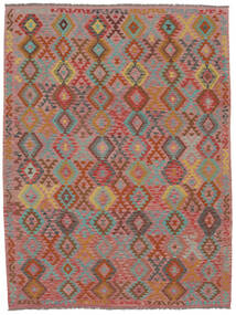  257X341 Large Kilim Afghan Old Style Rug Wool, Carpetvista