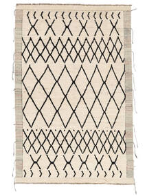 Contemporary Design Rug 169X258 Beige/Black Wool, Afghanistan Carpetvista
